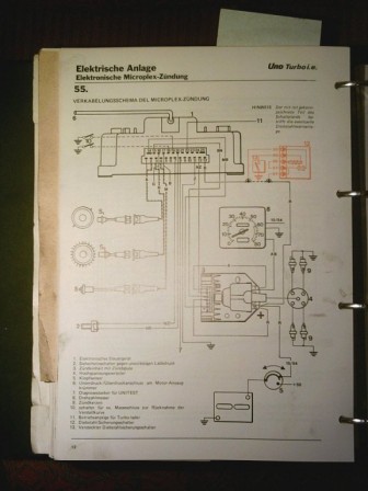 Schaltplan 1.3 Turbo MKI - Motor & Getriebe - Fiat Uno IG