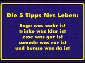 5 Lebenstipps